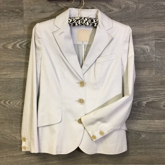 Magaschoni Tailored Gray Career Blazer Jacket Sz 4 - Picture 2 of 8